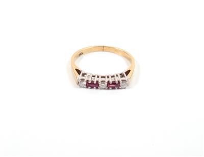 Rubin Brillant Damenring - Jewellery