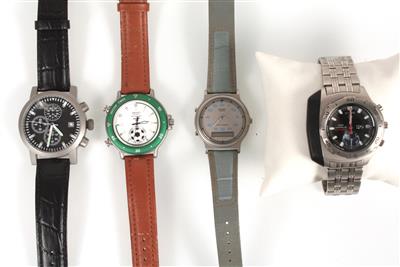 Konvolut 4 Armbanduhren - SALE: ONLINE-Auktion Schmuck und Uhren