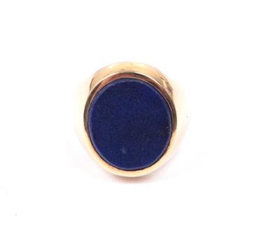 Lapis Lazuli Herrenring - SALE: ONLINE-Auktion Schmuck und Uhren