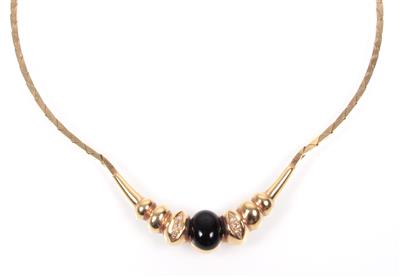 Onyx Collier - SALE: ONLINE-Auktion Schmuck und Uhren