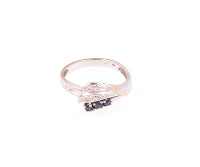 Saphir Diamant Damenring - Jewellery