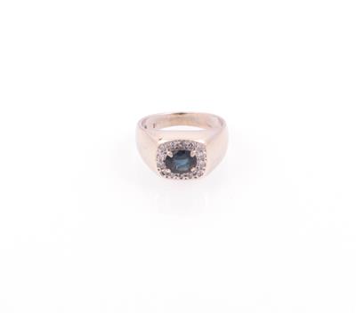 Saphir Diamant Damenring - Schmuck und Uhren Onlineauktion