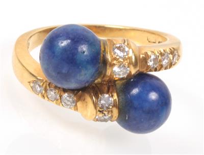 Brillant Lapis Lazuli Damenring - Jewellery
