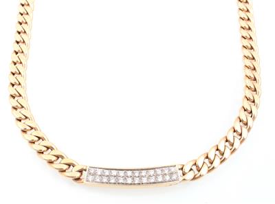 Brillantcollier zus. ca. 0,70 ct - Gioielli