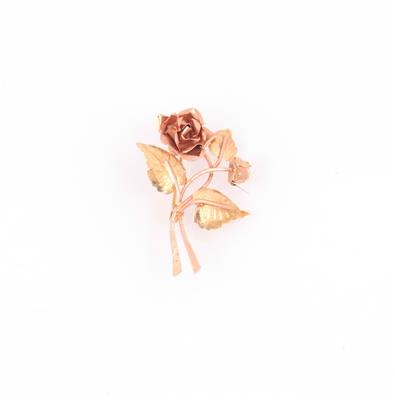 Blumenbrosche "Rosen" - Schmuck und Uhren online auction