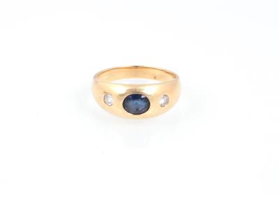 Saphir Brillant Ring - Schmuck und Uhren online auction