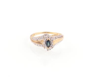 Saphir Diamant Damenring - Schmuck und Uhren online auction