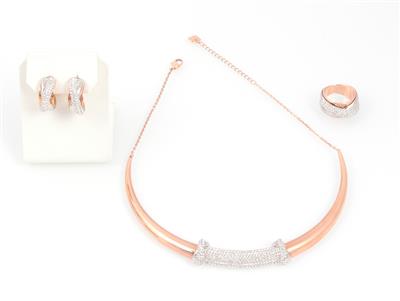 Damenschmuckgarnitur "Swarovski" - Schmuck und Uhren online auction