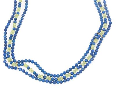 Peridot Lapis Lazuli Collier - Gioielli