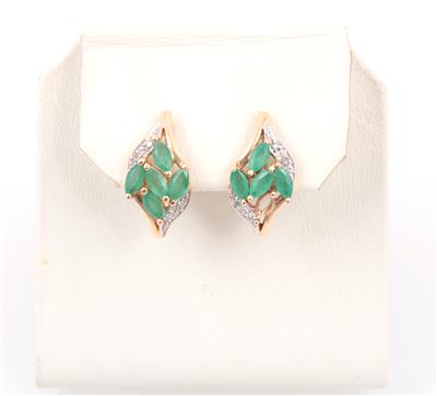 Smaragd Diamant Ohrstecker - Jewellery
