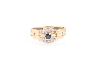 Saphir Diamant Damenring - Klenoty