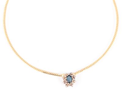 Saphir Brillant Collier - Jewellery