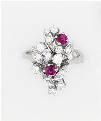 Brillant Rubin Damenring - Jewellery