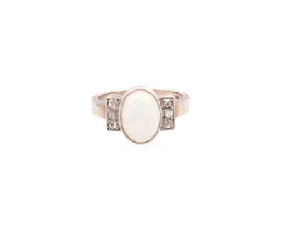 Opal Diamant Damenring - Schmuck und Uhren