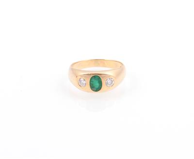 Smaragd Brillanr Ring - Gioielli