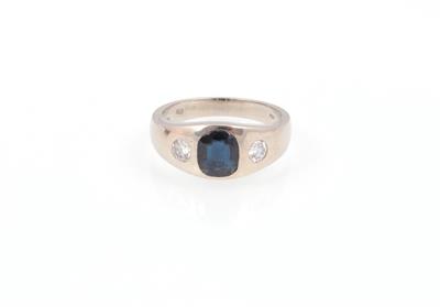 Saphir Brillant Ring - Klenoty