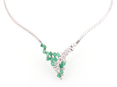 Smaragd Brillant Collier - Jewellery