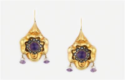 Amethyst Ohrgehänge - Schmuck und Uhren