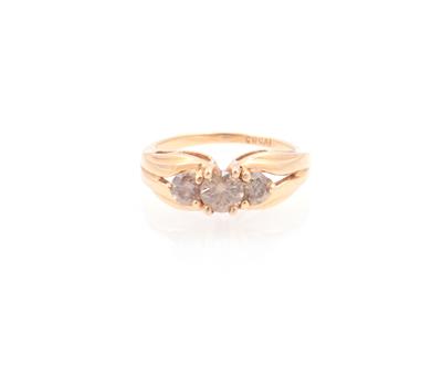 Brillantdamenring zus. ca. 0,95 ct - Jewellery