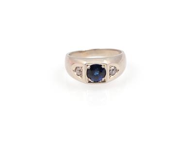 Saphir Diamant Ring - Klenoty