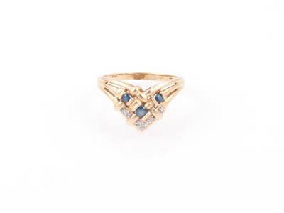 Saphir Diamant Damenring - Klenoty