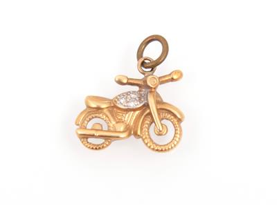 Diamant Anhänger "Motorrad" - Schmuck und Uhren