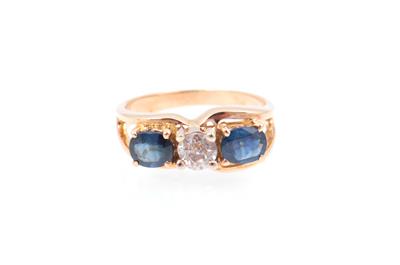 Diamant Saphir Ring - Jewellery