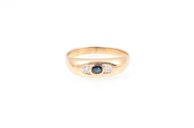 Saphir Brillant Ring - Antiquariato