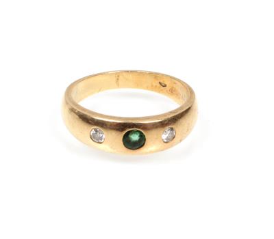 Brillant Smaragd Ring - Sale - auction