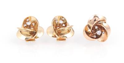 Brillant Diamant Damenschmuckgarnitur "Blüten" - Jewellery