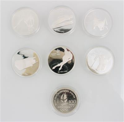 Silbermünzen "Olympische Winterspiele" - Klenoty