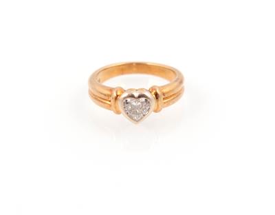Diamant Damenring "Herz" - Schmuck und Uhren