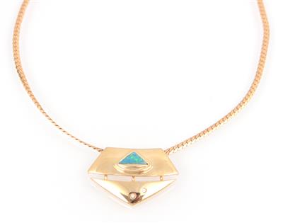 Brillant Opalcollier - Klenoty