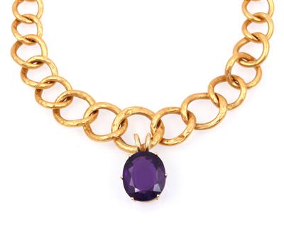 Amethystcollier - Weihnachtsauktion Schmuck und Uhren