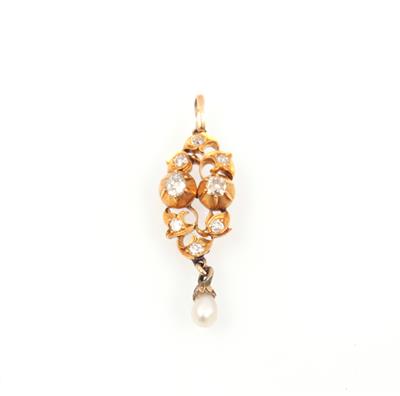 Diamantanhänger zus. ca. 0,65 ct - Vánoční aukce - Klenoty