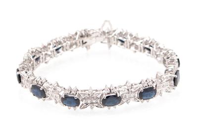 Saphir Diamantarmkette - Christmas auction - Jewellery