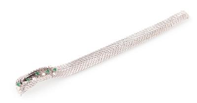 Smaragd Brillantarmkette - Christmas auction - Jewellery