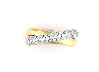 Brillant Damenring zus. ca. 0,90 ct - Schmuck und Uhren