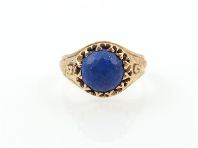 Damenring behandelter Lapis Lazuli - Schmuck und Uhren