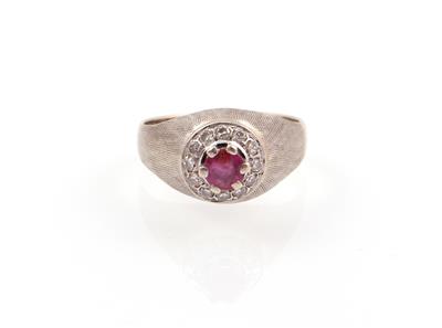 Rubin Diamant Damenring - Jewellery