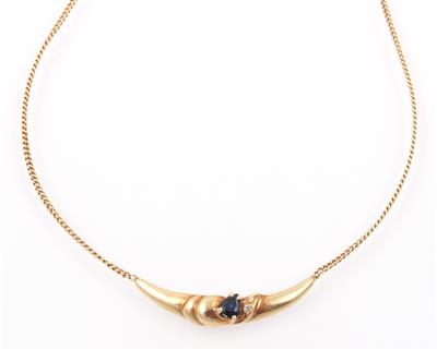 Saphir Diamant Collier - Jewellery
