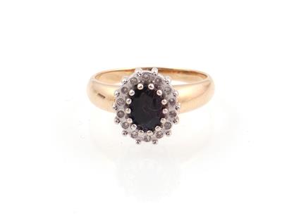 Saphir Diamant Damenring - Gioielli