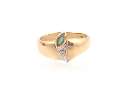 Smaragd Diamant Damenring - Jewellery