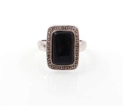 Onyx Diamant Damenring - Jewellery