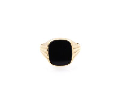 Onyx Herrenring - Schmuck und Uhren