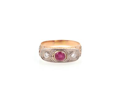 Rubin Brillant Ring - Gioielli