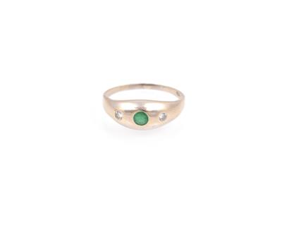 Smaragd Brillant Ring - Gioielli