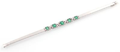 Brillant Smaragd Armkette - Jewellery