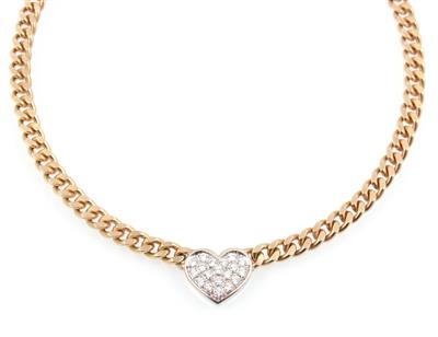 Brillantcollier zus. ca.0,55 ct - Gioielli e orologi