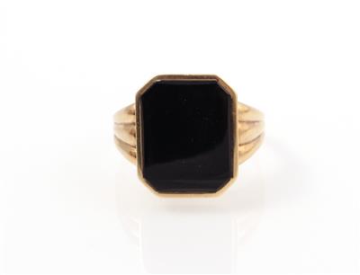 Onyx Herrenring - Schmuck und Uhren